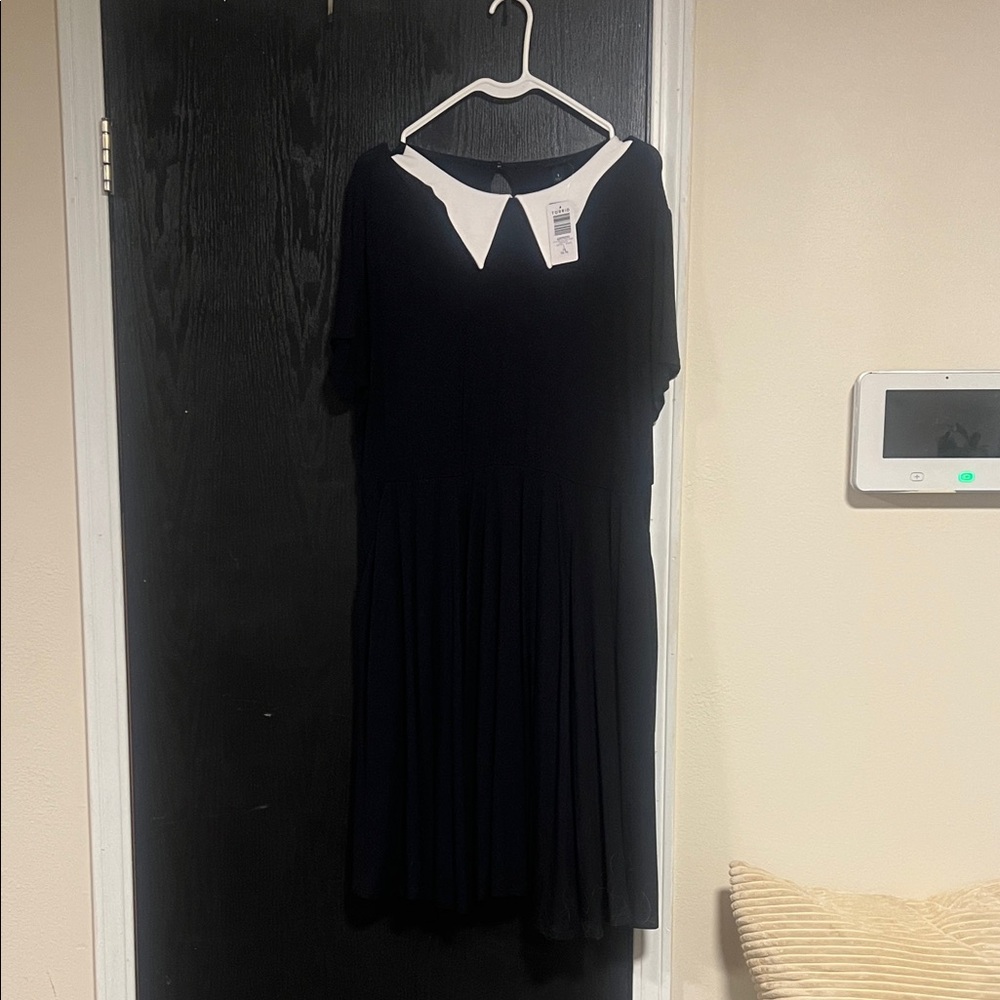 Elegant Black and White Women's Dress